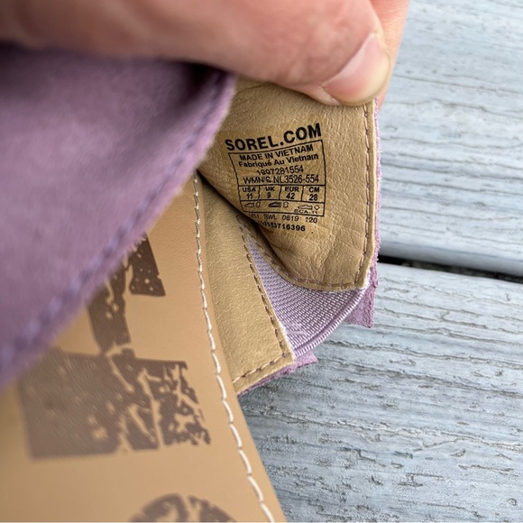 Sorel Ella Block Slide in Shale Mauve - Picture 4 of 8